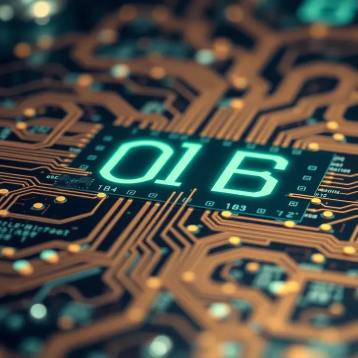 Application of Binary Code in Digital Technology Visual representation of digital circuits utilizing binary code for data processing