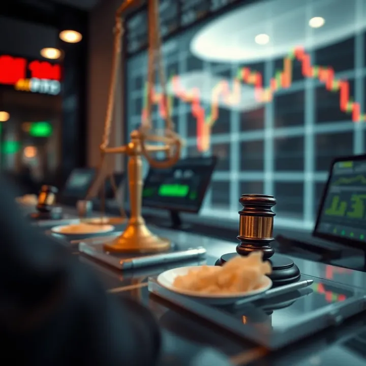 Legal Considerations and Risk Management in Binary Options Trading in Pakistan Conceptual representation of legal framework and risk management in financial trading