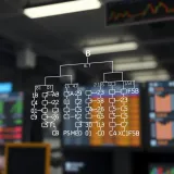 Diagram showing the hierarchical structure of a binary search tree with nodes and branches