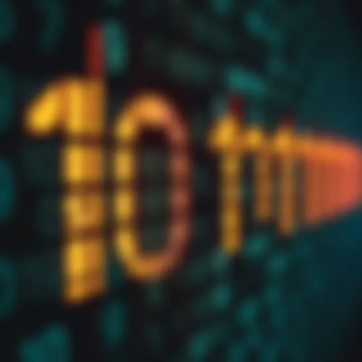 Binary Digits Illustrating a Large Numerical Value Illustration of binary digits arranged to represent a very large numerical value