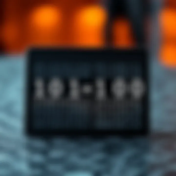 Diagram illustrating the multiplication of two binary numbers showing detailed bitwise operations