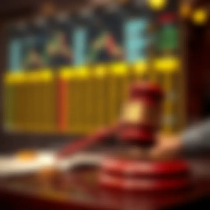 Illustration depicting the legal challenges and financial risks associated with binary options trading in Pakistan