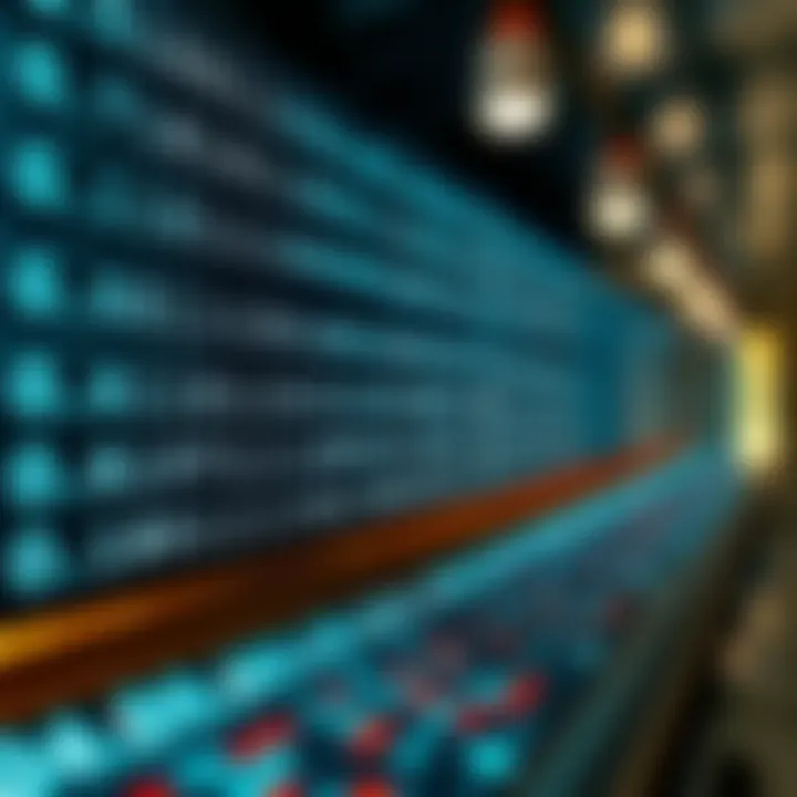 Visual representation of binary sequences used in digital communication and computing