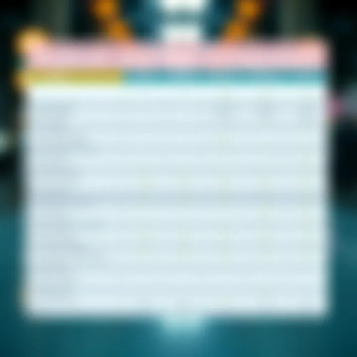 Comparison chart showing features, fees, and security levels of various stock trading apps