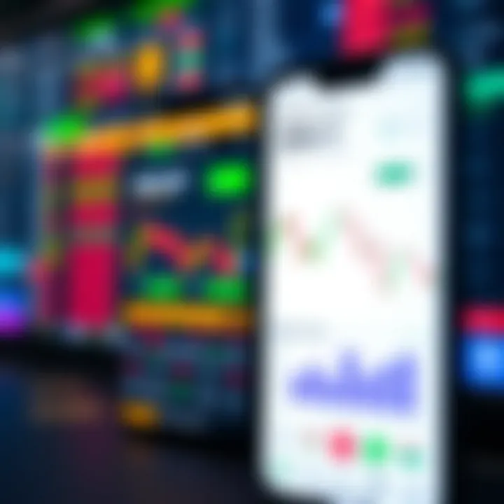 User interface of a stock trading app showing Pakistan's market data and stock charts