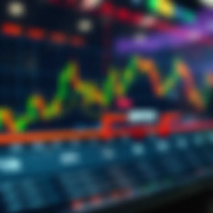 Influence of Economic Events on Financial Market Movements Visual depiction of a financial market chart overlaid with a calendar highlighting major economic events influencing investor decisions