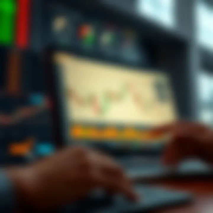 Visual representation of risk management concepts with graphs showing controlled investment strategies