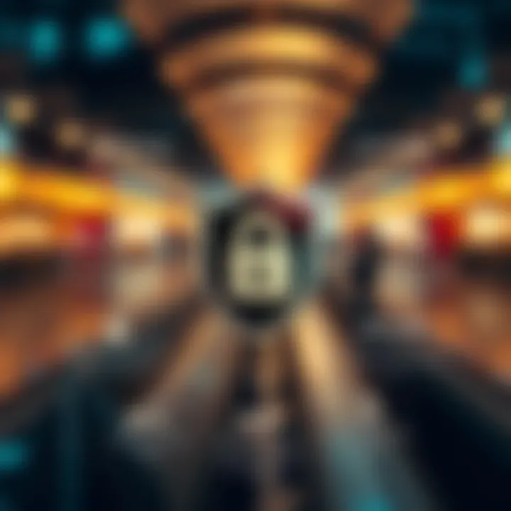 Graphical representation of key features and security measures in forex trading applications