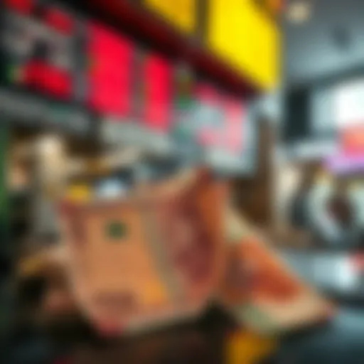 Currency Exchange Representing Forex Trading in Pakistan Illustration of currency exchange with Pakistani rupee and foreign currencies symbolizing forex trading