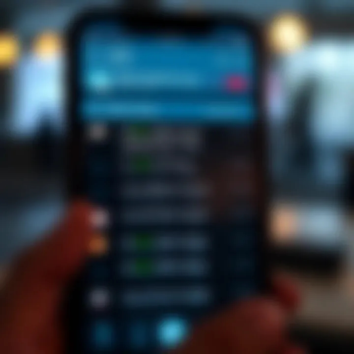 Telegram app interface showing a list of forex trading groups and channels for traders