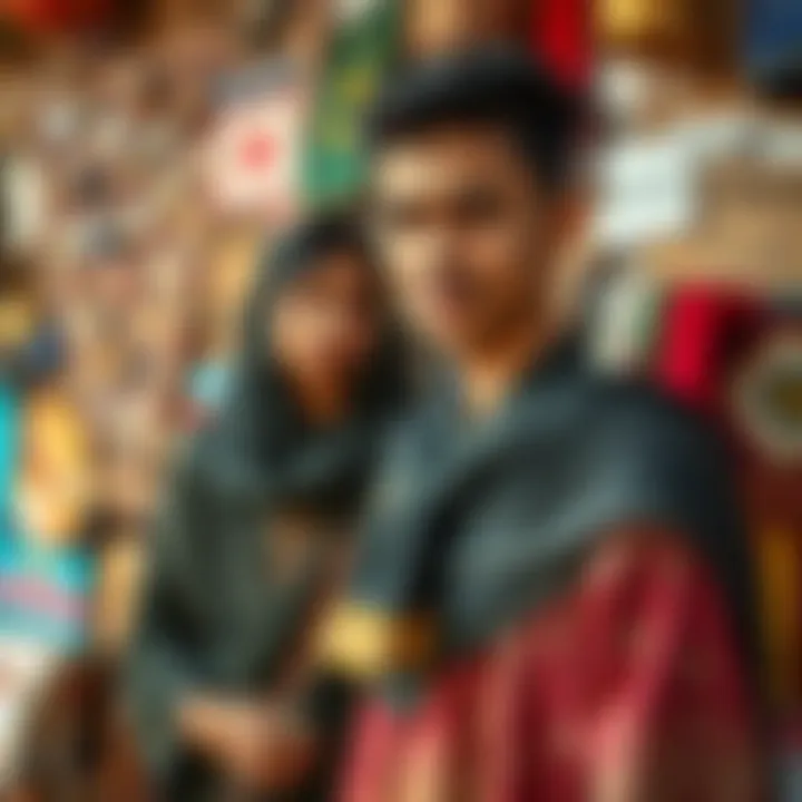 Cultural Inclusion and Respect for Non-Binary Identity in Pakistan Cultural mosaic highlighting acceptance and inclusion in Pakistani society with symbolic elements reflecting gender diversity