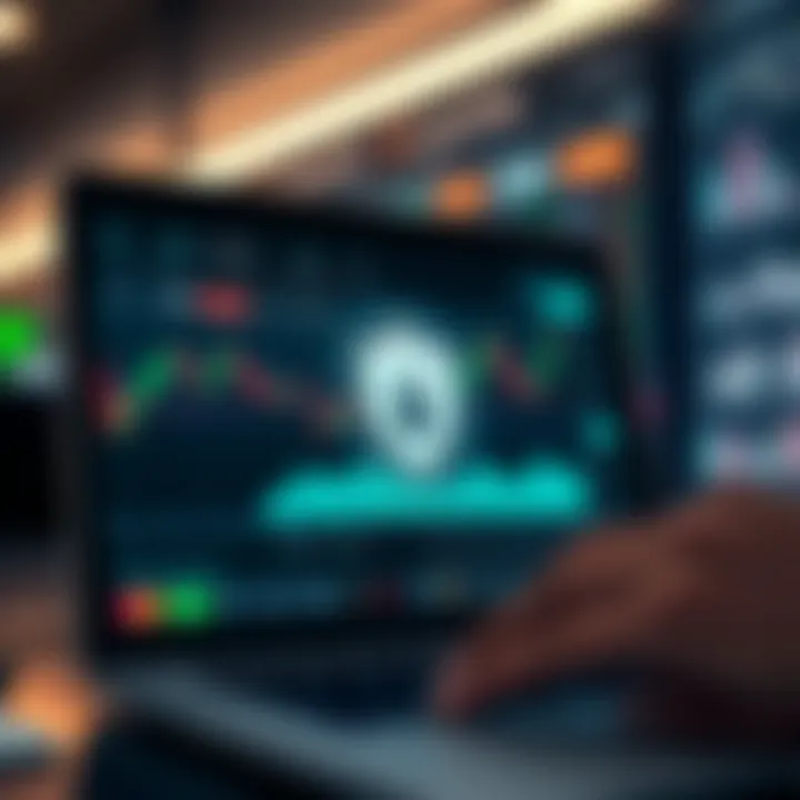 Secure digital trading platform interface emphasizing safety and compliance