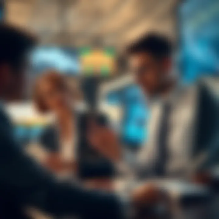 Business professionals analyzing charts and data to improve operational efficiency and ensure compliance