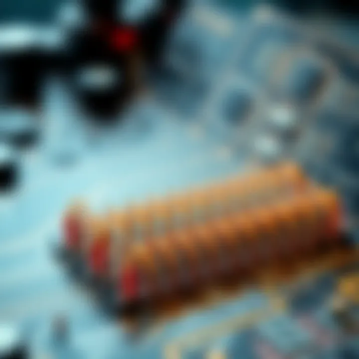 Illustration depicting the structure and operation of a full adder in digital electronics