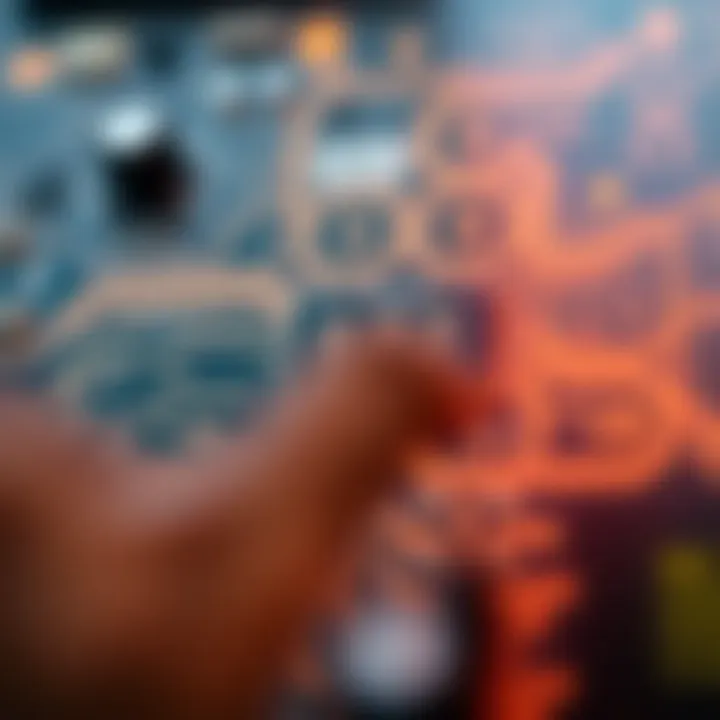 Circuit layout depicting the operation of a binary subtractor in digital electronics