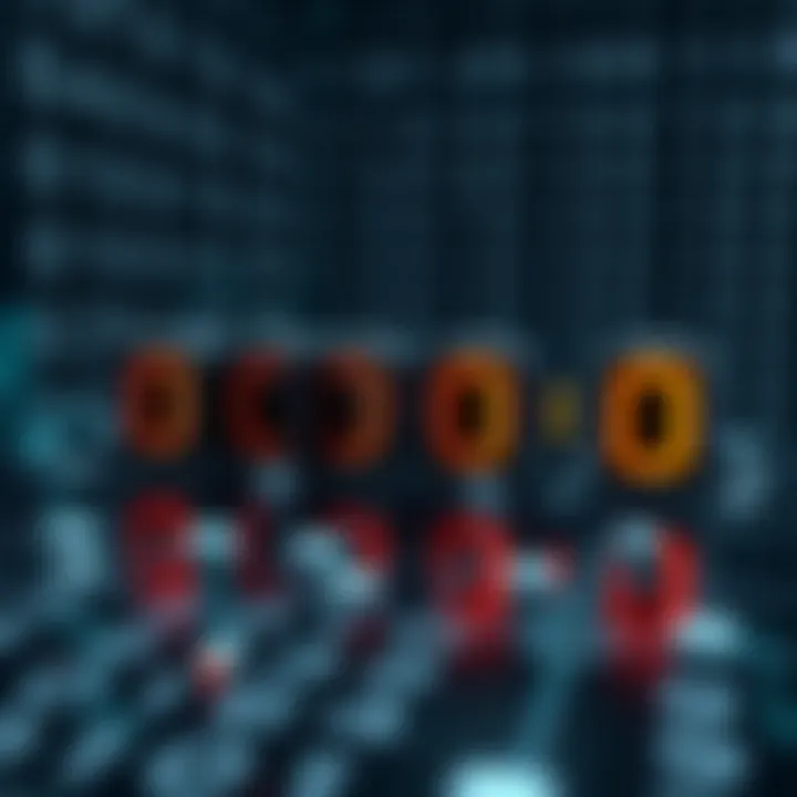 Visualization of binary addition showing four ones combined with carry bits