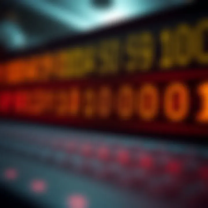 Diagram showing decimal digits represented in separate binary groups illustrating binary coded decimal encoding