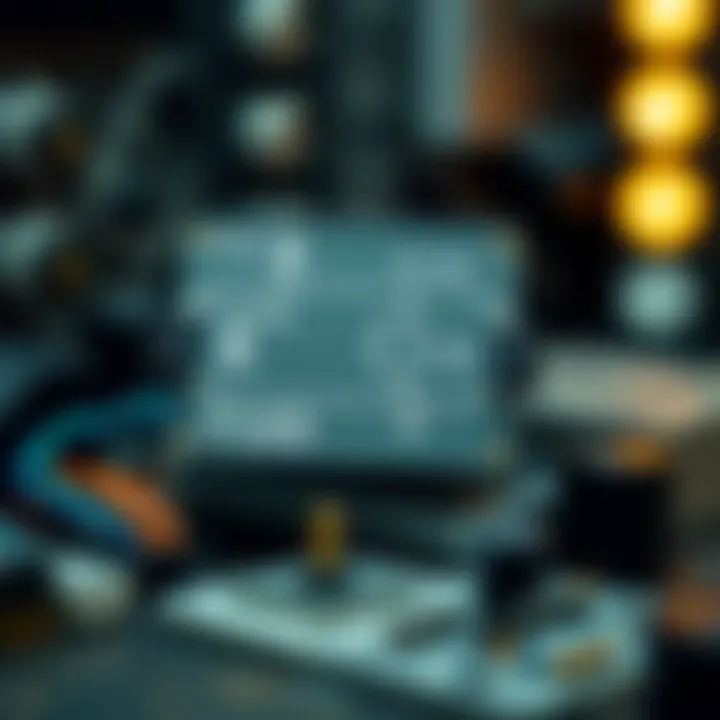 Diagram illustrating the basic operation of a binary counter circuit with flip-flops