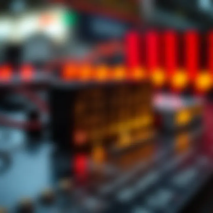 Diagram illustrating the basic operation of a binary counter circuit with sequential state changes