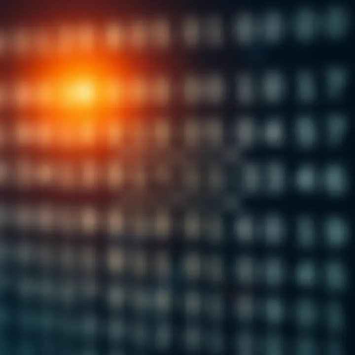 Illustration showing the division of two binary numbers with labeled bits and arrows indicating the division flow