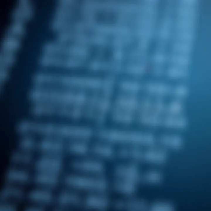 Diagram demonstrating the calculation of binary division with detailed binary digit alignment
