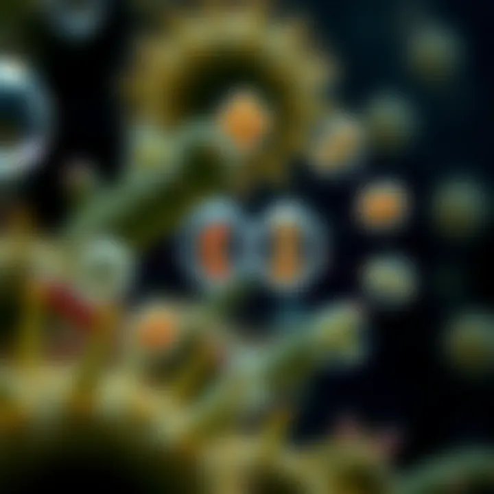 Diagram displaying various types of binary fission in different microorganisms
