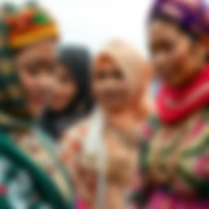 Cultural Influences on Gender Norms and Expression Cultural diversity depicted through varied traditional attire and symbolic elements reflecting gender expression