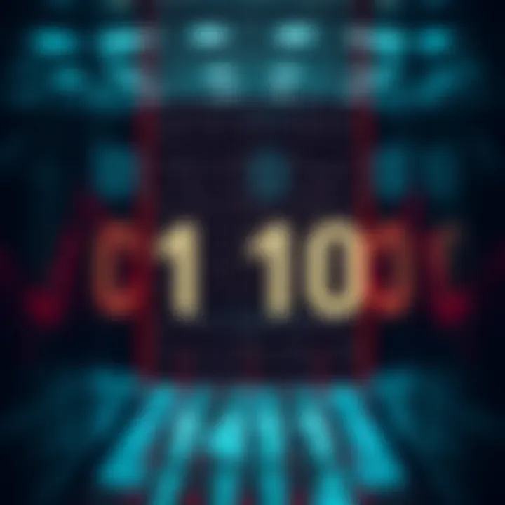 Visual representation of bit shifting operations used in binary number division