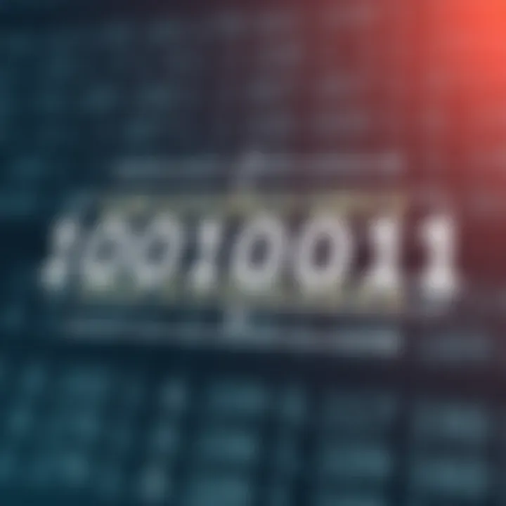 Diagram showing the structure and place value of binary digits in a binary number