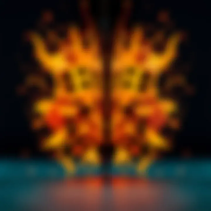 Visual representation of contrasting concepts illustrating binary opposition