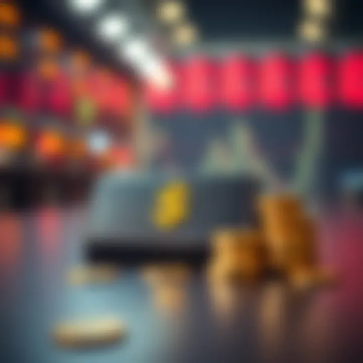 Illustration showing the concept of binary option no deposit bonuses with a digital wallet and currency symbols