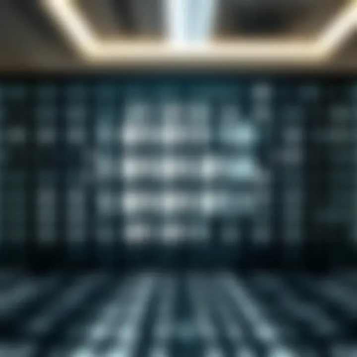 Visual representation of binary pattern with contrasting black and white pixels