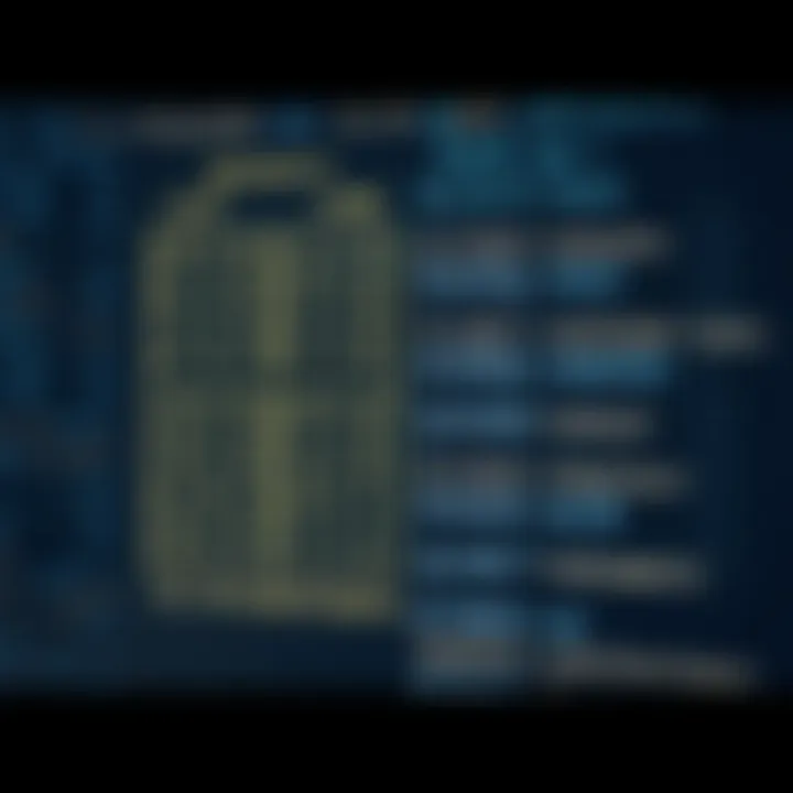 Diagram illustrating the binary search algorithm dividing a sorted list to locate a target value efficiently