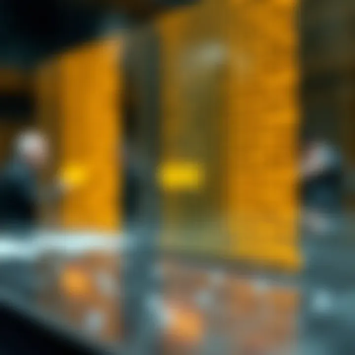 Diagram of a sorted array with highlighted middle element illustrating the binary search approach