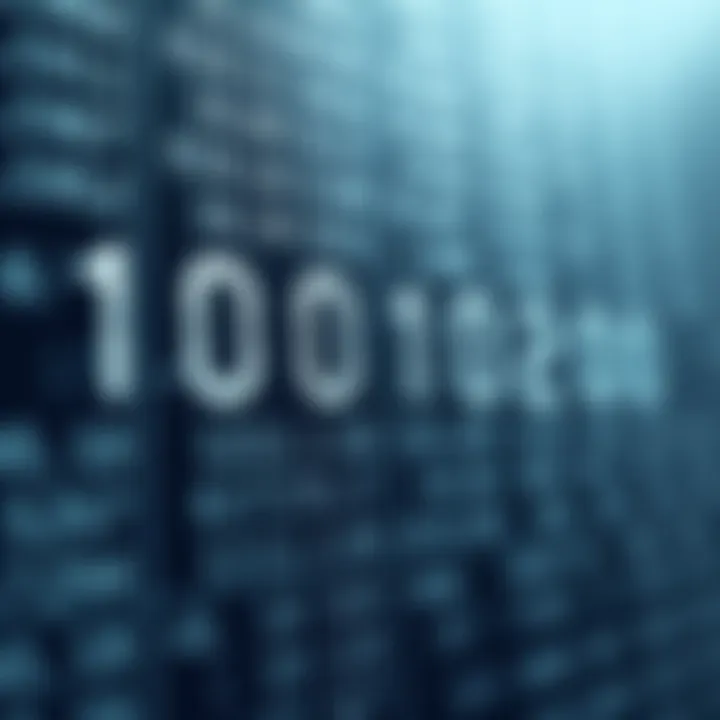 Detailed chart showing binary digits aligned with decimal numbers to support technical education