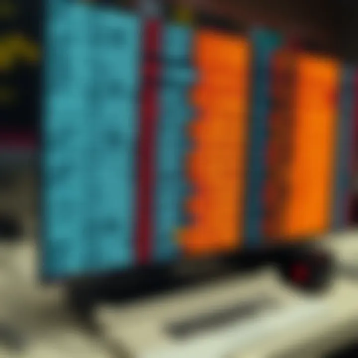 Graphical representation of binary search dividing a sorted array to locate a target value efficiently