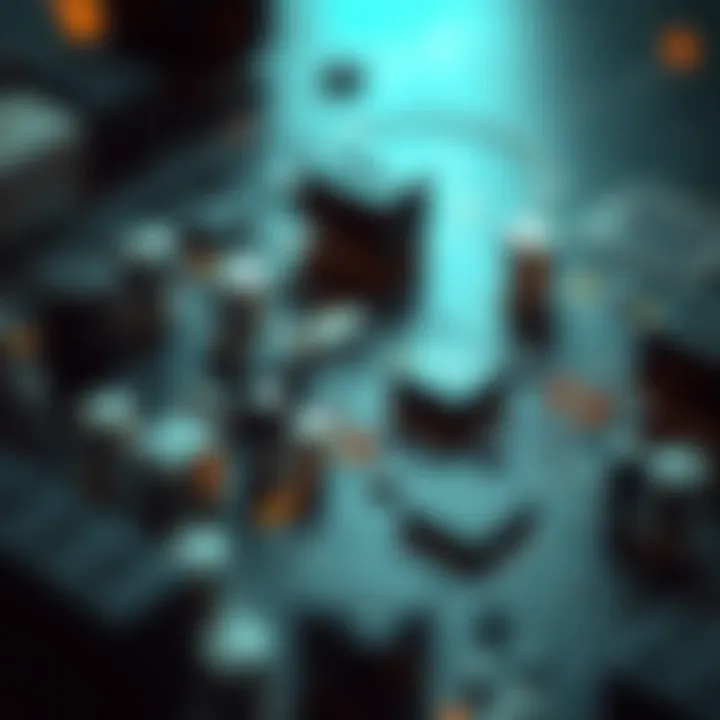 Circuit board showcasing digital electronic components influenced by binary logic