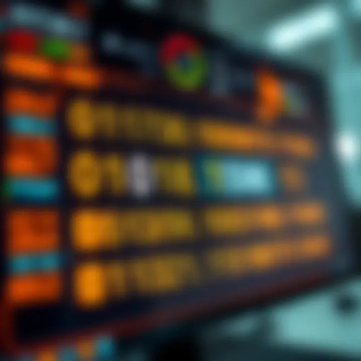 Digital interface displaying binary number calculations on a screen