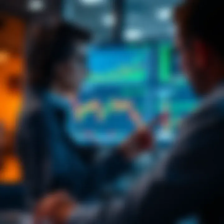 Illustration of a trader analyzing digital charts and selecting reliable signal sources