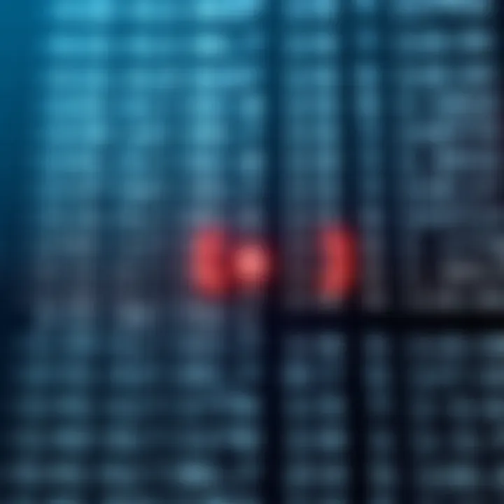 Diagram showing a sorted array with an arrow indicating the middle element selected during binary search