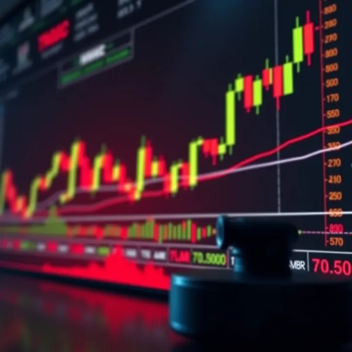 Integrating Candlestick Patterns with Risk Management Strategies Technical analysis chart combining candlestick patterns with risk management indicators