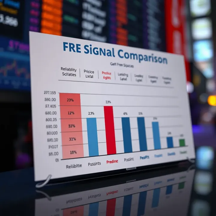 Reliability Comparison of Free Signal Sources Chart displaying comparison of reliability levels among various free signal sources