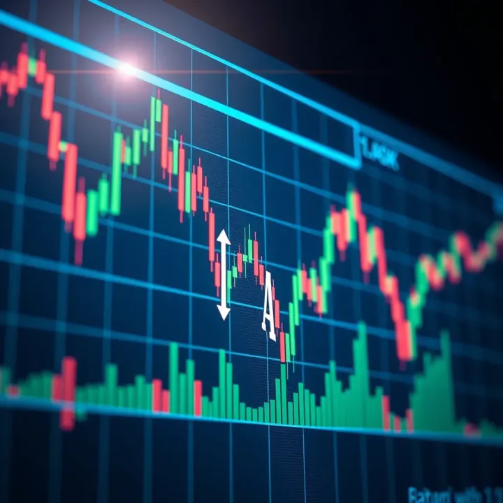Graph showing market trend analysis with highlighted chart patterns overlaid for educational purposes focused on Pakistani financial markets