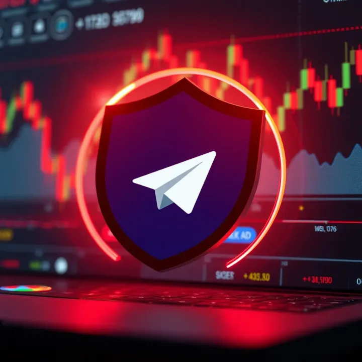 A digital representation of secure online communication with forex charts and protective shield symbol