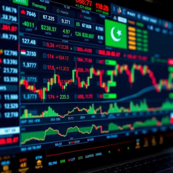 Forex trading platform interface showing currency exchange rates, buy and sell options, and technical indicators