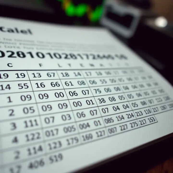 Example table illustrating octal numbers alongside their binary equivalents