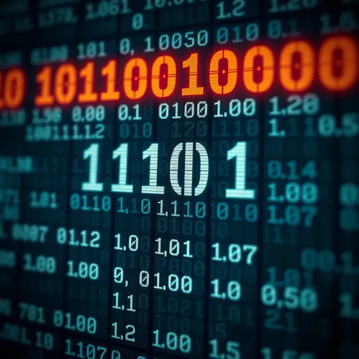 Binary Signed Number Representation Using Two's Complement Visual representation of binary signed number system showing positive and negative values with two's complement method