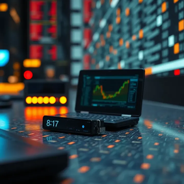 Visual representation of digital devices utilizing binary code
