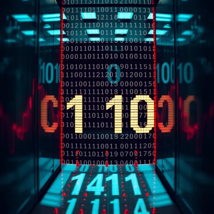 Visual representation of bit shifting operations used in binary number division