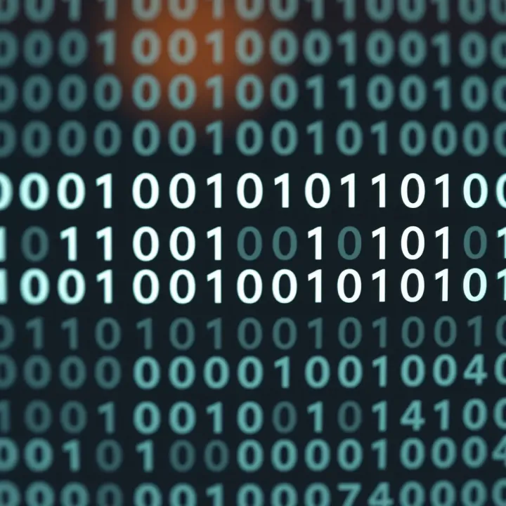 Visual Representation of Binary Digit Sequences Diagram showing binary digits as 0s and 1s arranged in sequence